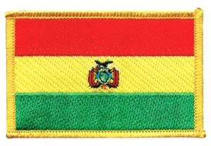 Bolivien Aufnäher Flaggen Fahnen Patch Aufbügler 8x6cm - Picture 1 of 1