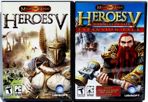 Might and Magic Heroes V & Hammers of Fate Expansion Pack PC Video Game Ubisoft - Picture 1 of 11