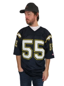 NEW Vintage 90s Champion Junior Seau San Diego Chargers NFL Jersey Mens 44 Large - Picture 1 of 11