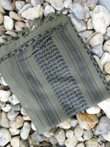 PLO Halstuch Schal Palästinenser Shemagh Oliv Schwarz Camo Scarf Army Black OD - Bild 1 von 1