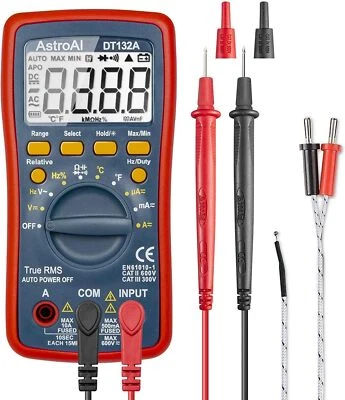AstroAI Digital Multimeter Voltmeter Ohmmeter Amperemeter Mit TRMS 4000 Counts - Bild 1 von 4