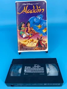 DISNEY VHS Aladdin Original VHS Tape with Box (used and box slightly damaged) - Imagen 1 de 7