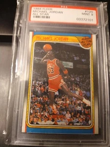 1988 Fleer Michael Jordan All Star PSA 9 MINT - Picture 1 of 2