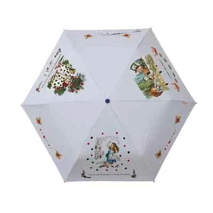 Paraguas Plegable Automático Signare Tapiz Alicia en el País de las Maravillas Tea Party - Imagen 1 de 4