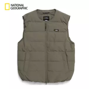 National Geographic Reiher U-Ausschnitt leichte Gänsedaunenweste K/MOKKA ASIATISCHE PASSFORM - Bild 1 von 7