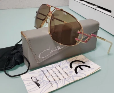 RARE CAZAL MOD. 907 COL. 359 UNISEX Aviator Sunglasses (vintage old stock) - Image 1 of 4