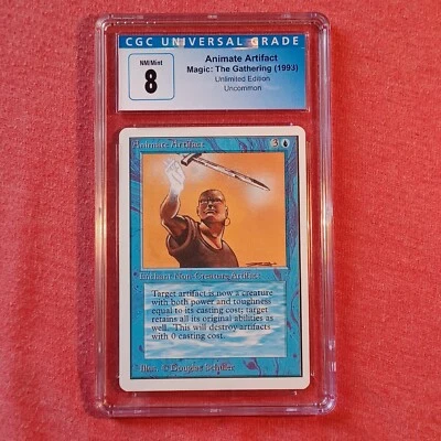 Magic The Gathering MTG Unlimited: Aimate Artifact - CGC 8 PSA BGS NM Mint - Image 1 of 2