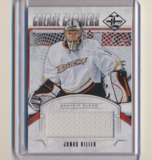 2012-13 Panini Limited Crease Cleaners Jersey Jonas Hiller /99 Anaheim Ducks