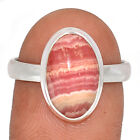 Natural Rhodochrosite - Argentina 925 Sterling Silver Ring Jewelry s.9 CR24798