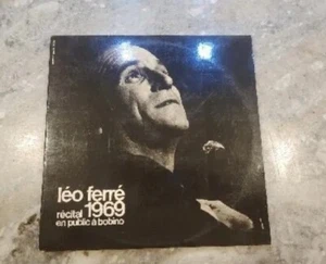 DOUBLE 33 RPM LP - LEO FERRE 1969 - PUBLIC RECITAL IN BOBINO - COMPLETE 1969 - Picture 1 of 6