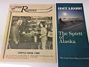 Boletín Iditarod 1980 y folleto más reciente con parche - Imagen 1 de 5