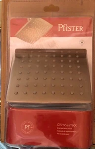Pfister Square Shower Head Brushed Nickel O15-WS2-VNKK New in Package - Picture 1 of 2