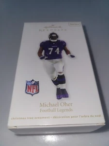 2012 Hallmark Keepsake Michael Oher Football Legends NFL Ornament - Picture 1 of 2