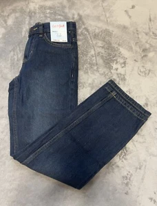 Cat & Jack Relaxed Straight Medium Blue Jeans For Kid Size 12 Slim - Picture 1 of 6