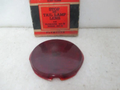 Lente de vidrio lámpara trasera izquierda o derecha Mopar REPRO 1937-38 Plymouth Dodge 669459 Foto 1 de 4