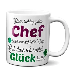 Einen richtig guten Chef - Kaffeetasse mit Spruch Geschenk Bester Chef der Welt - Bild 1 von 6