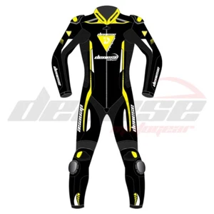 Denese Dynamic One Piece schwarzer und gelber Lederanzug - Bild 1 von 3