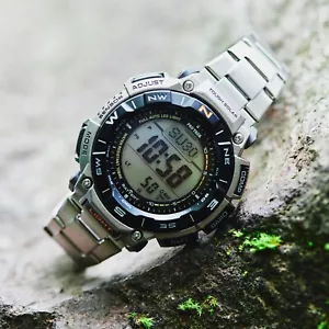 CASIO PRO TREK PRG-340T-7ER ALTÍMETRO BARÓMETRO TERMÓMETRO BRÚJULA ENERGÍA SOLAR - Photo 1 sur 10