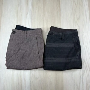 Volcom Mens Heathered Gray Frickin V4S Hybrid  Board Shorts Size 31 Lot Of 2 - Picture 1 of 18