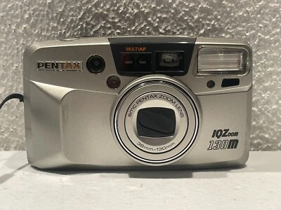 Pentax IQZoom 130M 35mm Film AF Point Shoot Camera 38-130mm- Film Tested #AH - Image 1 of 4