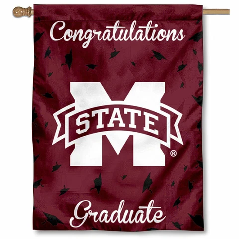 Mississippi State University Graduation Gift Decorative Flag Cover