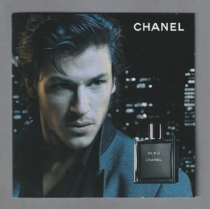 Carte publicitaire porte-carte + carte - Bleu de Chanel 2 volets recto verso - Imagen 1 de 4