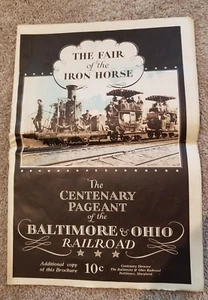 1927 Souvenir Program: Fair of the Iron Horse, Baltimore & Ohio RR, RARE ITEM! - Picture 1 of 8