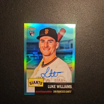 2022 Topps Chrome Platinum Autographs Aqua Refractor Luke Williams /150 (AU, RC) - Image 1 of 2