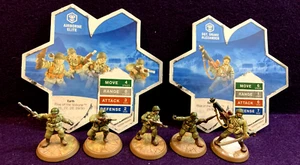 Heroscape Rise of the Valkyrie Airborne Elite Sargento Drake Alexander y cartas SOLO - Imagen 1 de 7