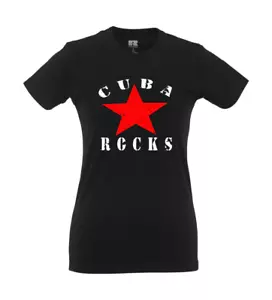 Cuba Rocks I Fun I Lustig I Sprüche I Girlie Shirt - Picture 1 of 3