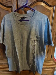 HARLEY DAVIDSON T-SHIRT XL GRAU HERREN BAUMWOLLE SUPER SCHÖN PREOWN TASCHE VORNE - Bild 1 von 5