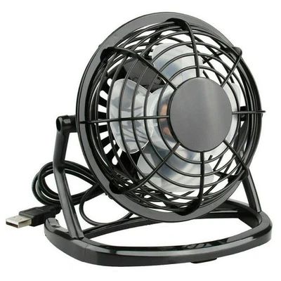 USB Powered Desk Fan Small Quiet Personal Cooler Portable Table Mini Fan 4" - Image 1 of 4