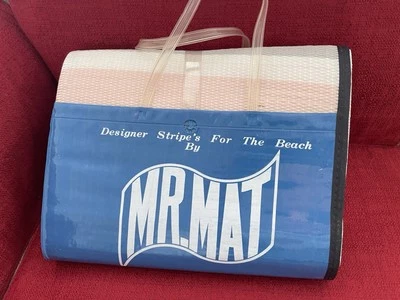Vintage Beach Sand Mat - 34 x 70 by Mr. Mat Beach Pool Tanning W/Pillow - Image 1 of 4