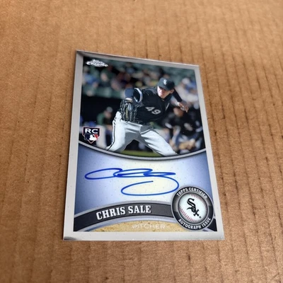 2011 Topps Chrome 签名新秀 Chris Sale RC #205 白袜队棒球卡 (f3) — 第 1/2 张图片