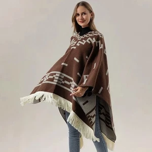 Clint Eastwood Western Cowboy Poncho Serape Replica Handmade Of Faux~alpaca Wool - Picture 1 of 27