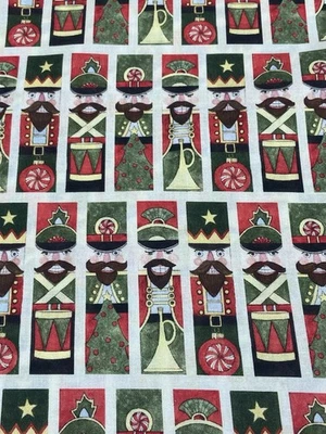 Nutcracker Cotton Christmas Fabric Holiday Stripe Susan Winget CP77506 BTY - Image 1 of 4
