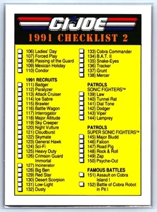1991 Hasbro GI Joe Trading Card - Checklist #200 - Picture 1 of 2