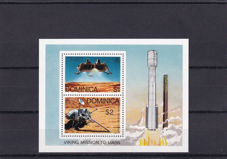 SA17c Dominica 1976  Viking Mission to Mars mint minisheet - Image 1 of 1