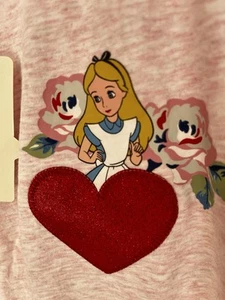 Cath Kidston Girls Pink Alice In Wonderland Top T-shirt BNT Age 7-8 - Picture 1 of 5
