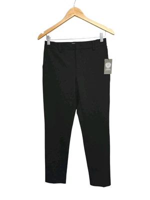 Vince Camuto Womens 0 Black Slim Leg Tech Ponte Ankle Pants Trousers Office Wear - Image 1 of 4