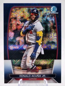 2023 Bowman Chrome RONALD ACUNA JR. #92  Navy Blue  057/175  MINT! - Picture 1 of 2