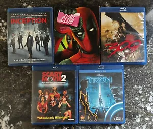 5 Movies Lot | Blu-ray’s & DVDs | Inception, Scary Movie, Fight Club SEALED!! - Picture 1 of 5