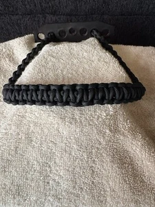 Bow Wrist Sling All Black With A 7 Hole Leather Yoke - Picture 1 of 7