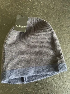 Altare Mens Beanie Hat Navy Blue Knit One Size NEW - Picture 1 of 4
