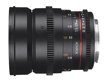 Rokinon Cine DS 24mm T1.5 ED AS IF UMC Full Frame Cine Lens f/ Canon EF- DS24M-C - Image 1 of 2