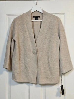 Suéter SARAH SPENCER Lana de Cordero Angora Manga 3/4 Cárdigan Para Mujer Grande Foto 1 de 4