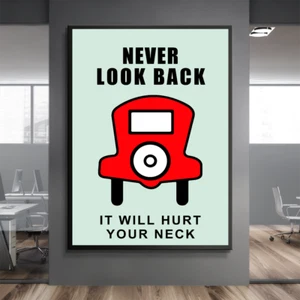 NEVER Monopoly Game Motivation Success Work Home Wall Decor POSTER CANVAS ed1 - Picture 1 of 7