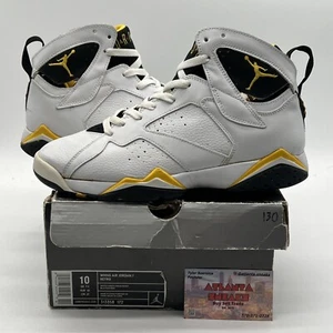 Size 10 - Air Jordan 7 Retro White Varsity Maize W White Black Yellow 313358-172 - Picture 1 of 9