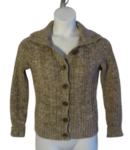 Gap M Brown Chunk Knit Cardigan Sweater - Picture 1 of 3