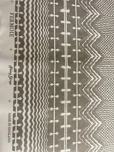 Fermoie UK Abbey Stripe 011 Neutral Stylized Geometric Multi-Purpose Fabric - Picture 1 of 16